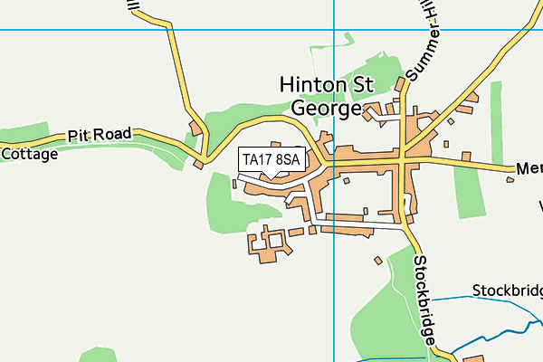 Hinton St George Church of England Primary School map (TA17 8SA) - OS VectorMap District (Ordnance Survey)