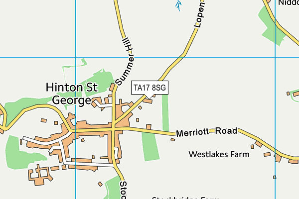 TA17 8SG map - OS VectorMap District (Ordnance Survey)