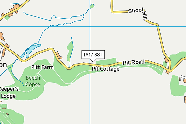 TA17 8ST map - OS VectorMap District (Ordnance Survey)