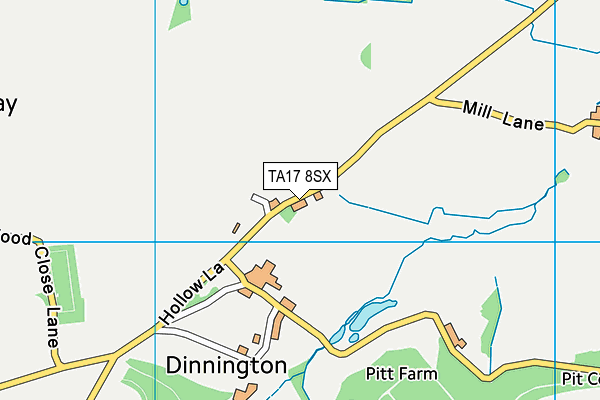 TA17 8SX map - OS VectorMap District (Ordnance Survey)