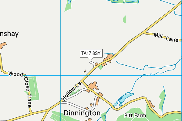 TA17 8SY map - OS VectorMap District (Ordnance Survey)