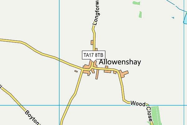 TA17 8TB map - OS VectorMap District (Ordnance Survey)