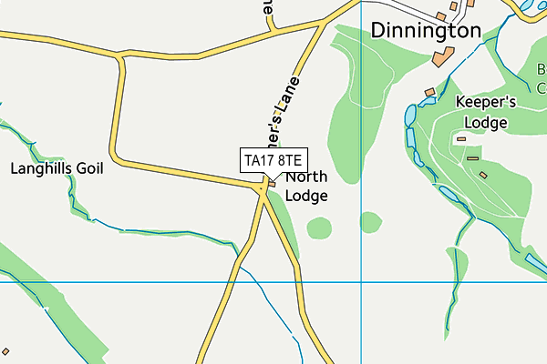 TA17 8TE map - OS VectorMap District (Ordnance Survey)