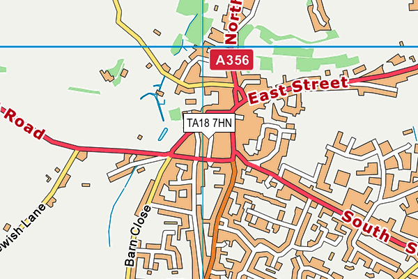 TA18 7HN map - OS VectorMap District (Ordnance Survey)