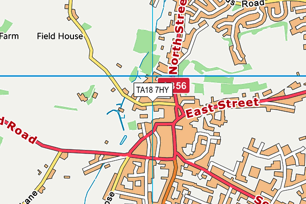 TA18 7HY map - OS VectorMap District (Ordnance Survey)