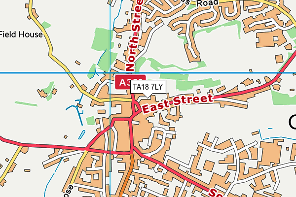 TA18 7LY map - OS VectorMap District (Ordnance Survey)