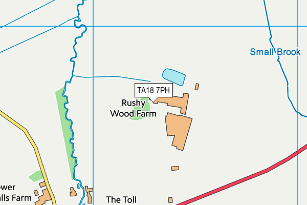 TA18 7PH map - OS VectorMap District (Ordnance Survey)