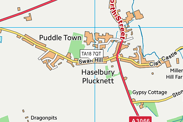 TA18 7QT map - OS VectorMap District (Ordnance Survey)