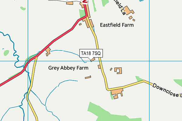 TA18 7SQ map - OS VectorMap District (Ordnance Survey)