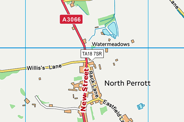 TA18 7SR map - OS VectorMap District (Ordnance Survey)