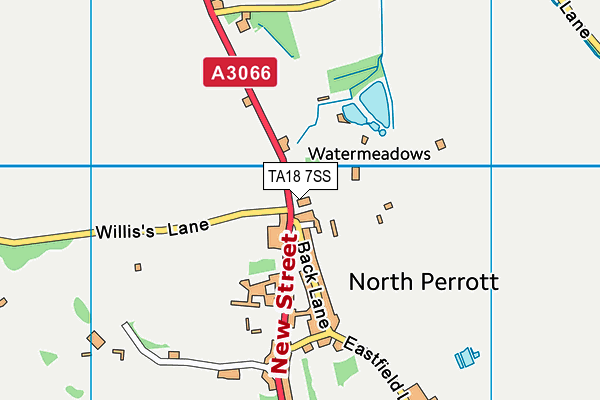 TA18 7SS map - OS VectorMap District (Ordnance Survey)