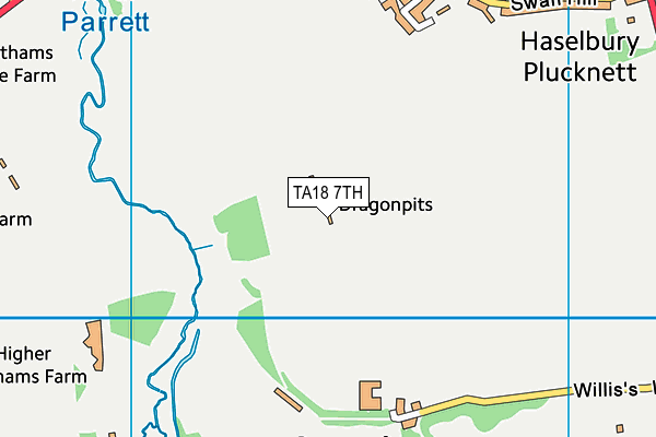 TA18 7TH map - OS VectorMap District (Ordnance Survey)