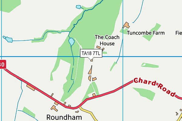 TA18 7TL map - OS VectorMap District (Ordnance Survey)