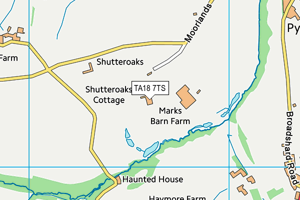 TA18 7TS map - OS VectorMap District (Ordnance Survey)