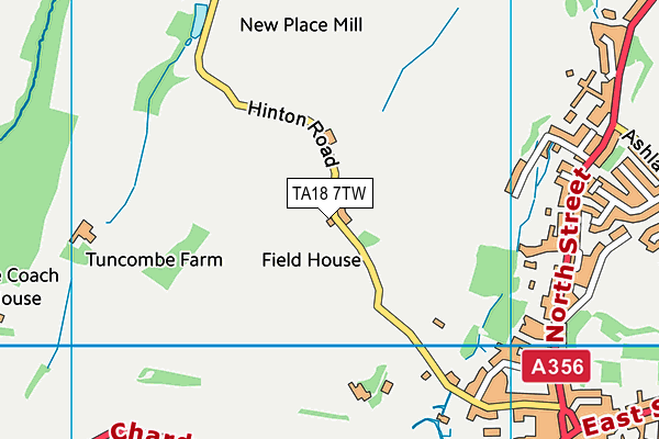 TA18 7TW map - OS VectorMap District (Ordnance Survey)
