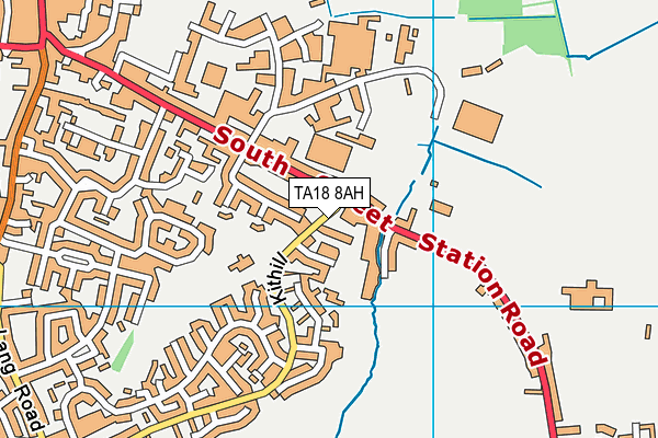 TA18 8AH map - OS VectorMap District (Ordnance Survey)