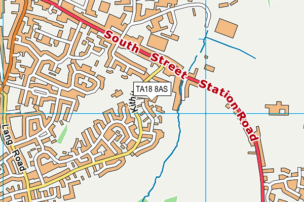 TA18 8AS map - OS VectorMap District (Ordnance Survey)
