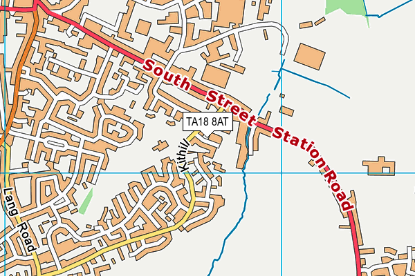 TA18 8AT map - OS VectorMap District (Ordnance Survey)
