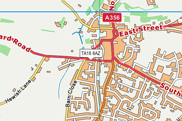 TA18 8AZ map - OS VectorMap District (Ordnance Survey)