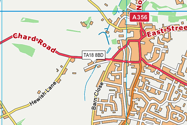 TA18 8BD map - OS VectorMap District (Ordnance Survey)