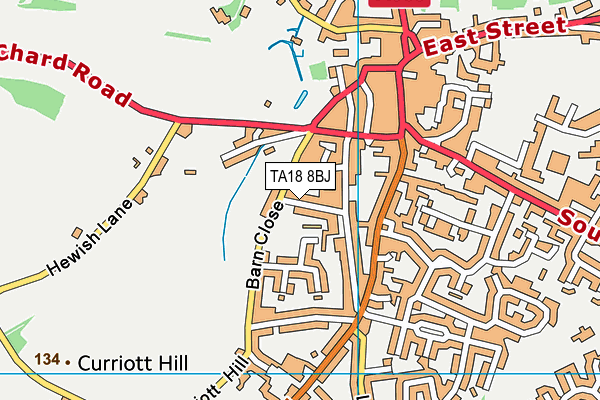 TA18 8BJ map - OS VectorMap District (Ordnance Survey)