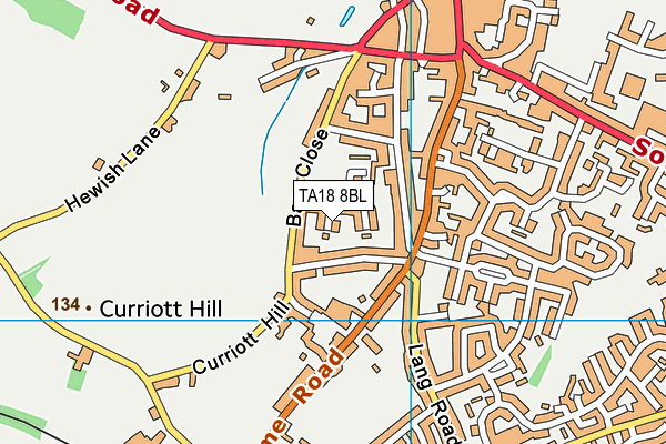 TA18 8BL map - OS VectorMap District (Ordnance Survey)