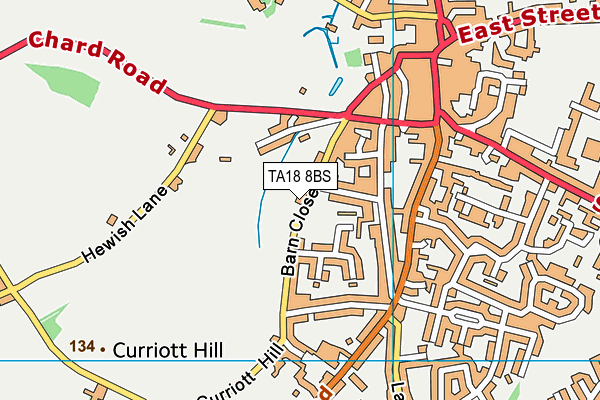 TA18 8BS map - OS VectorMap District (Ordnance Survey)