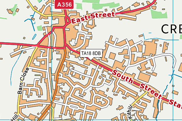 TA18 8DB map - OS VectorMap District (Ordnance Survey)