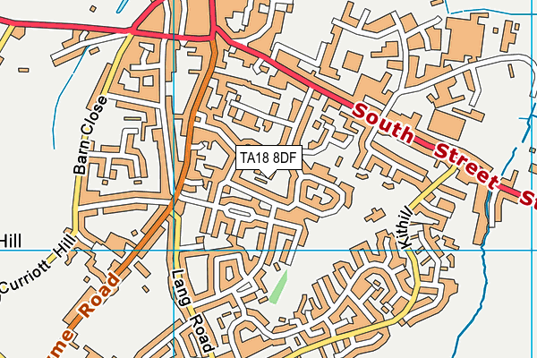 TA18 8DF map - OS VectorMap District (Ordnance Survey)