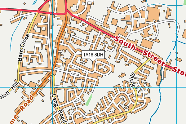 TA18 8DH map - OS VectorMap District (Ordnance Survey)