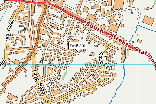 TA18 8DL map - OS VectorMap District (Ordnance Survey)
