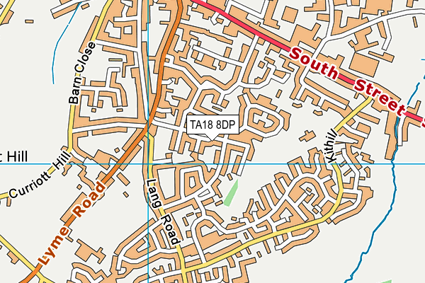 TA18 8DP map - OS VectorMap District (Ordnance Survey)