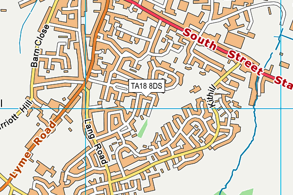 TA18 8DS map - OS VectorMap District (Ordnance Survey)