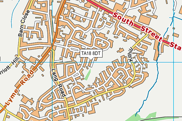 TA18 8DT map - OS VectorMap District (Ordnance Survey)