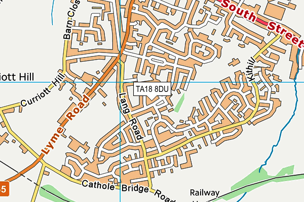 TA18 8DU map - OS VectorMap District (Ordnance Survey)