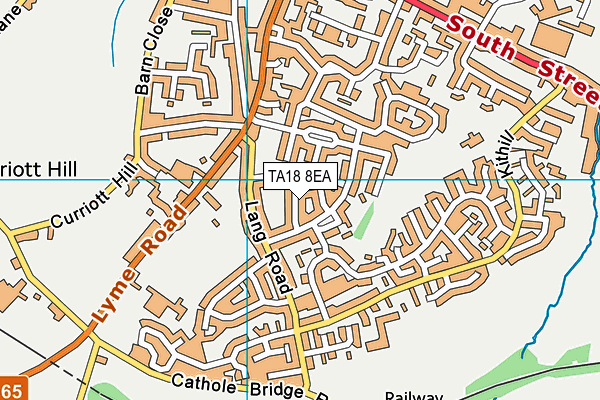 TA18 8EA map - OS VectorMap District (Ordnance Survey)