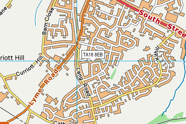 TA18 8EB map - OS VectorMap District (Ordnance Survey)