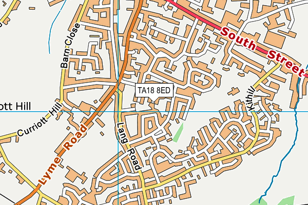 TA18 8ED map - OS VectorMap District (Ordnance Survey)