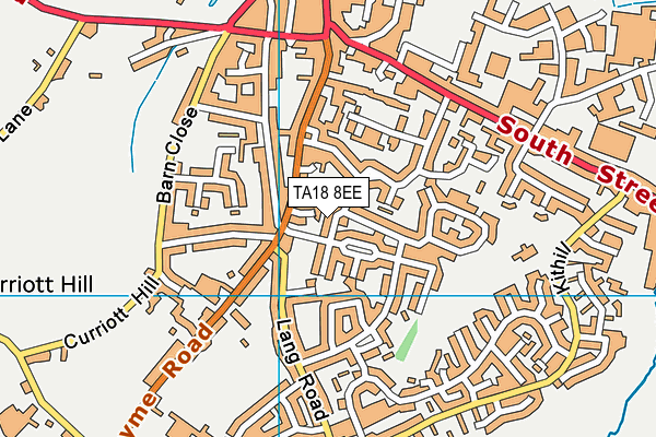 TA18 8EE map - OS VectorMap District (Ordnance Survey)