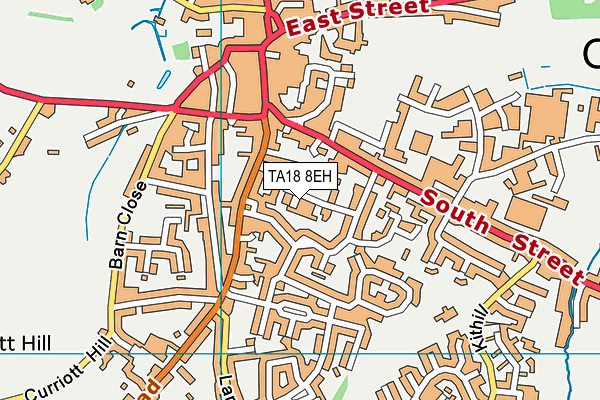 TA18 8EH map - OS VectorMap District (Ordnance Survey)