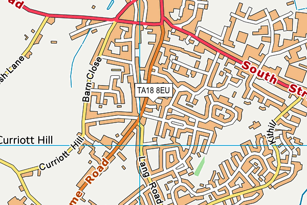 TA18 8EU map - OS VectorMap District (Ordnance Survey)