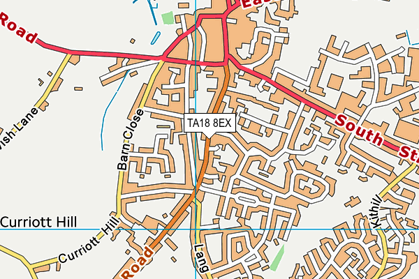 TA18 8EX map - OS VectorMap District (Ordnance Survey)