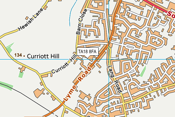 TA18 8FA map - OS VectorMap District (Ordnance Survey)