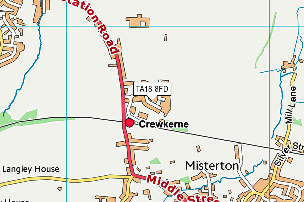 TA18 8FD map - OS VectorMap District (Ordnance Survey)