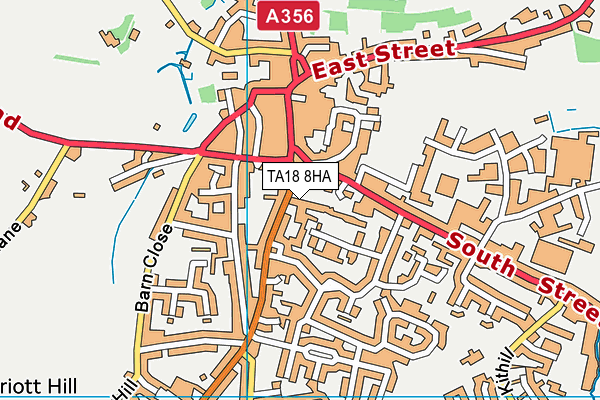 TA18 8HA map - OS VectorMap District (Ordnance Survey)