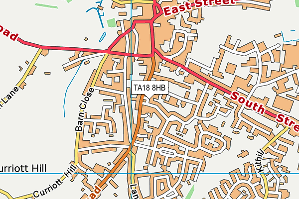 TA18 8HB map - OS VectorMap District (Ordnance Survey)