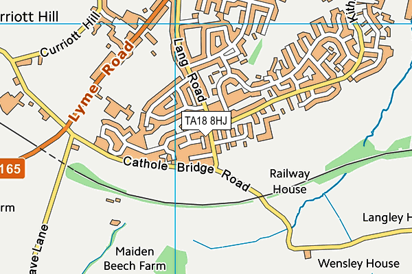 TA18 8HJ map - OS VectorMap District (Ordnance Survey)