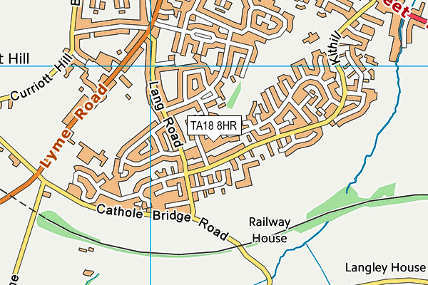 TA18 8HR map - OS VectorMap District (Ordnance Survey)