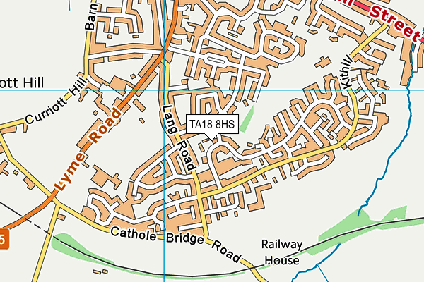TA18 8HS map - OS VectorMap District (Ordnance Survey)