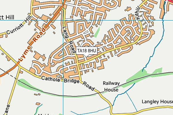 TA18 8HU map - OS VectorMap District (Ordnance Survey)